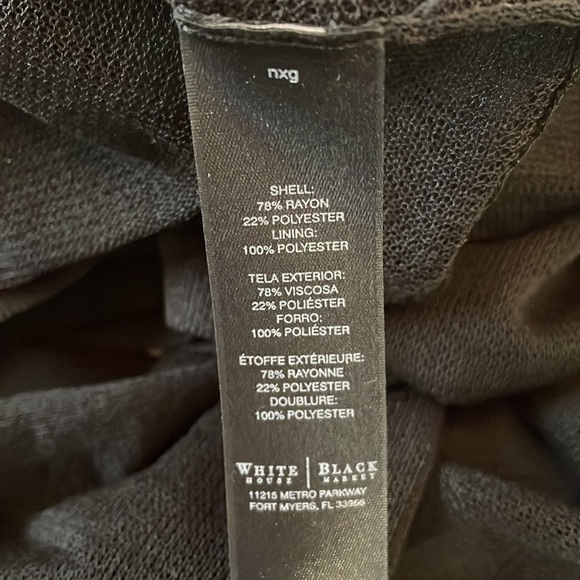 White House Black Market Black Polka Dot Blouse - Picture 3 of 3